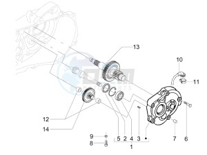 Liberty 50 4T PTT 2007-2012 (D) is drawing Reduction unit