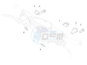 LIBERTY 50 CORPORATE NO ABS E4 (EMEA) drawing Selectors - Switches - Buttons