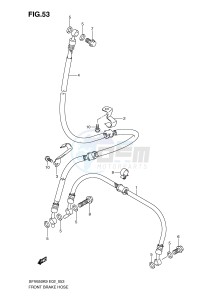 SFV650 (E2) Gladius drawing FRONT BRAKE HOSE (SFV650K9 UK9 L0 UL0)