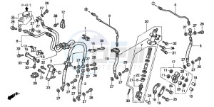 ST1100 drawing FR. BRAKE MASTER CYLINDER (ST1100AT/AV/AW)