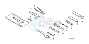 CBR1000RAA Korea - (KO / ABS) drawing TOOLS