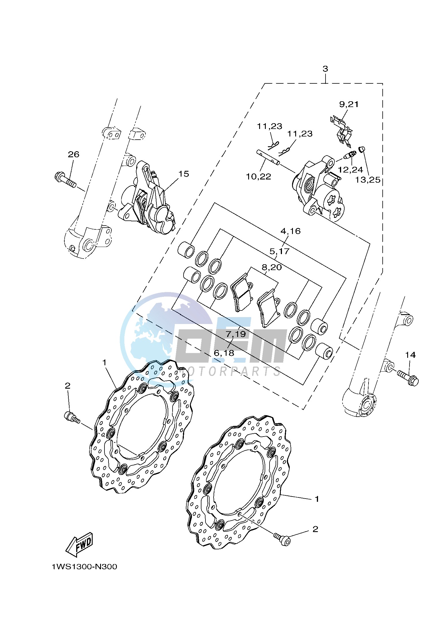 FRONT BRAKE CALIPER