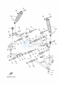 YFM450FWB YFM45KDHK (BJ5C) drawing FRONT SUSPENSION & WHEEL