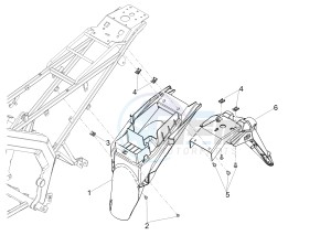 RX 50 FACTORY E4 (EMEA) drawing Rear mudguard