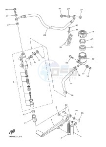 YZF-R1B 1000 (1KBP) drawing REAR MASTER CYLINDER