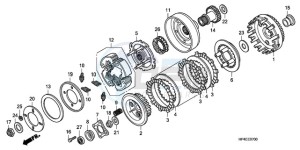 TRX420FEA Australia - (U / 4WD) drawing CLUTCH