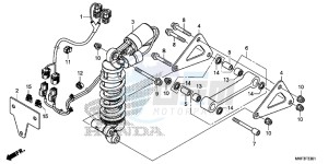 CBR1000S2 2ED - (2ED) drawing REAR CUSHION (CBR1000S1/S2)