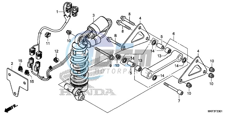 REAR CUSHION (CBR1000S1/S2)