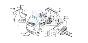 NX650 500 DOMINATOR drawing COWL