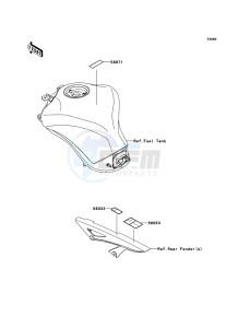 Z1000 ABS ZR1000EDF FR XX (EU ME A(FRICA) drawing Labels