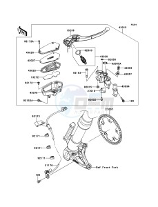 Z1000 ABS ZR1000EDFA FR XX (EU ME A(FRICA) drawing Front Master Cylinder