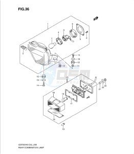 GSF650/S drawing REAR COMBINATION LAMP