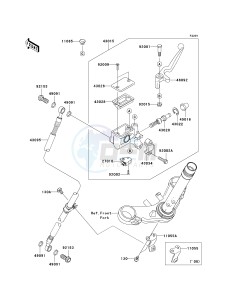 EX250 J [NINJA 250R] (J8F-J9FA) J9FA drawing FRONT MASTER CYLINDER