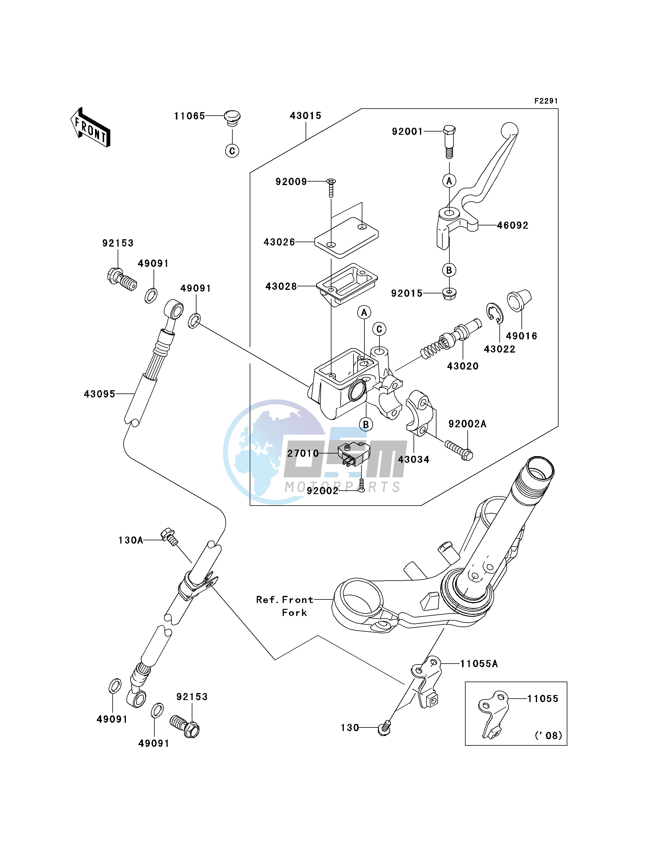 FRONT MASTER CYLINDER