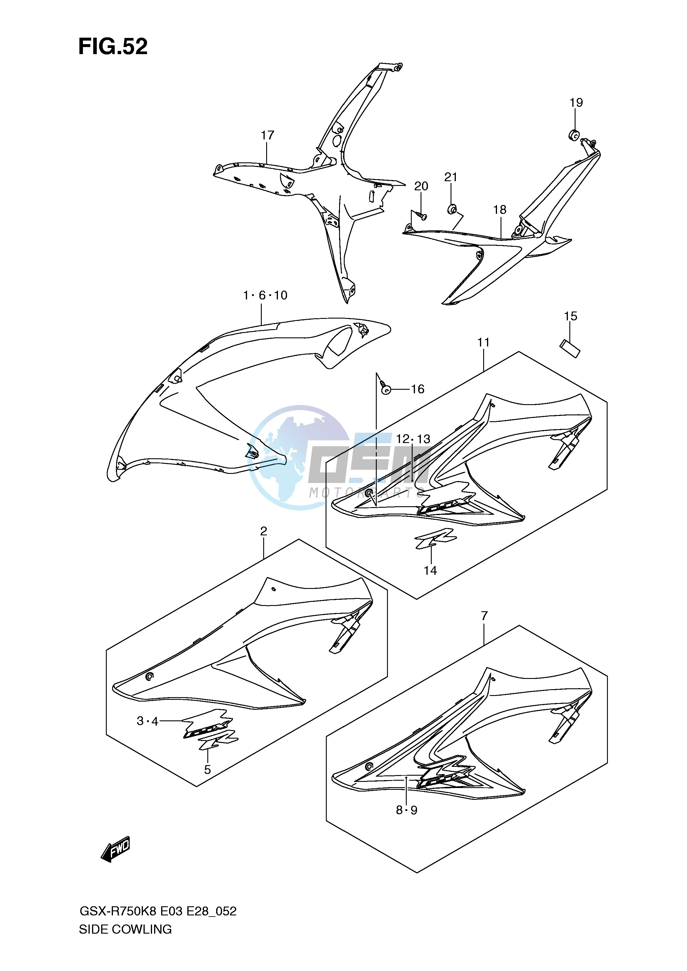 SIDE COWLING (MODEL K8)