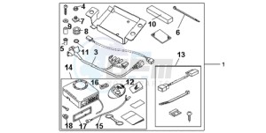 CBR1000RA9 UK - (E / ABS) drawing KIT ALARM SYSTEM