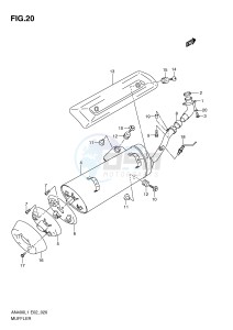 AN400 (E2) Burgman drawing MUFFLER