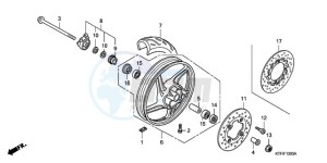 SH150D9 Europe Direct - (ED / KMH) drawing FRONT WHEEL