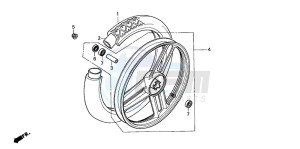 PK50 drawing FRONT WHEEL