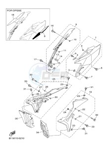 YZ450F (B118 B119 B11A B11B) drawing SIDE COVER