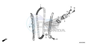 CRF450RG CRF450R Europe Direct - (ED) drawing CAM CHAIN/TENSIONER