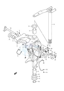 DF 250 drawing Swivel Bracket (DF 250S)