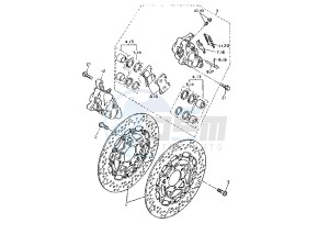 V-MAX 1200 drawing FRONT BRAKE CALIPER