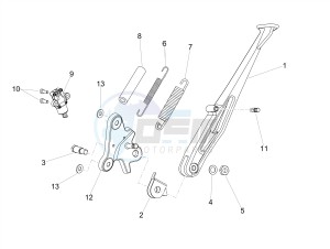 DORSODURO 900 E4 ABS (APAC) drawing Central stand