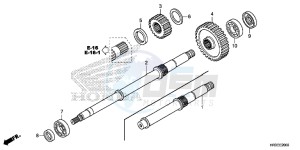 TRX420TE1F TRX420 Europe Direct - (ED) drawing FINAL SHAFT