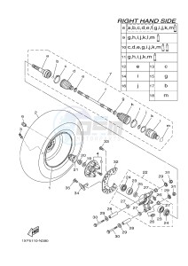 YXM700ES YXM700PSF VIKING EPS SPECIAL EDITION (1XPV) drawing REAR WHEEL 2