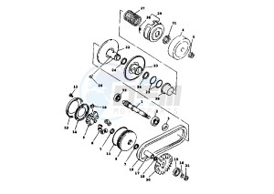 XC K CYGNUS R 125 drawing CLUTCH