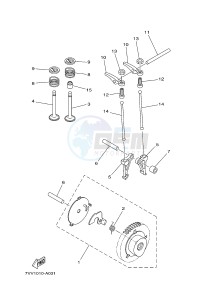 EF1000IS 50 (7CG3) drawing CAMSHAFT & VALVE