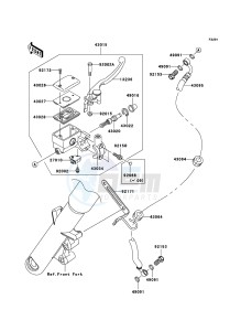 VN900_CLASSIC VN900B8F GB XX (EU ME A(FRICA) drawing Front Master Cylinder