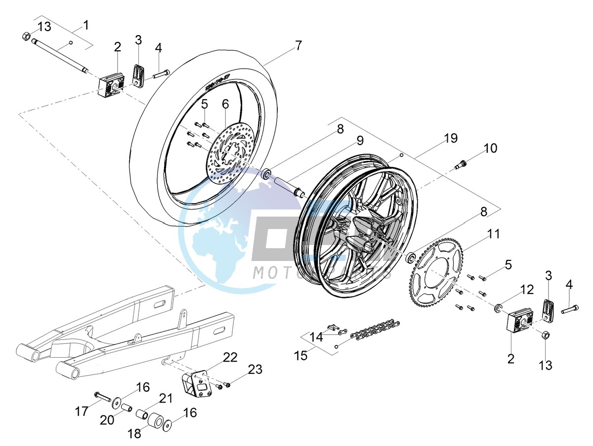 Rear wheel