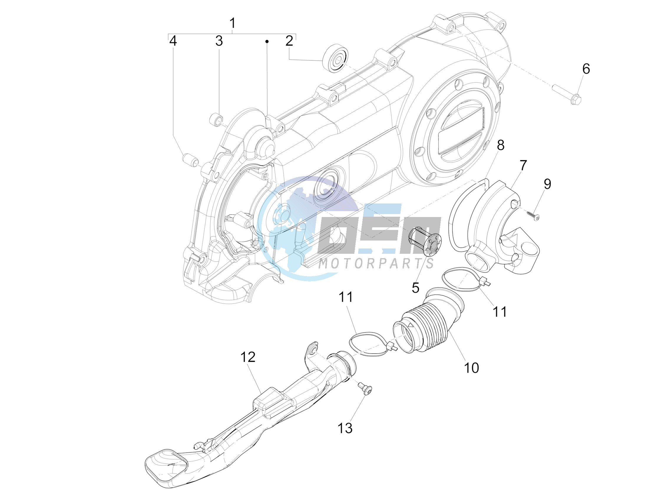 Crankcase cover - Crankcase cooling