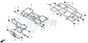 TRX350TM FOURTRAX 350 drawing CARRIER