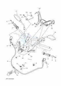 CZD300-A XMAX 300 (BBA1) drawing LEG SHIELD