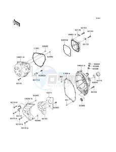 ZR 750 L [Z750 AU] (L7F-L8F) L8F drawing ENGINE COVER-- S- -