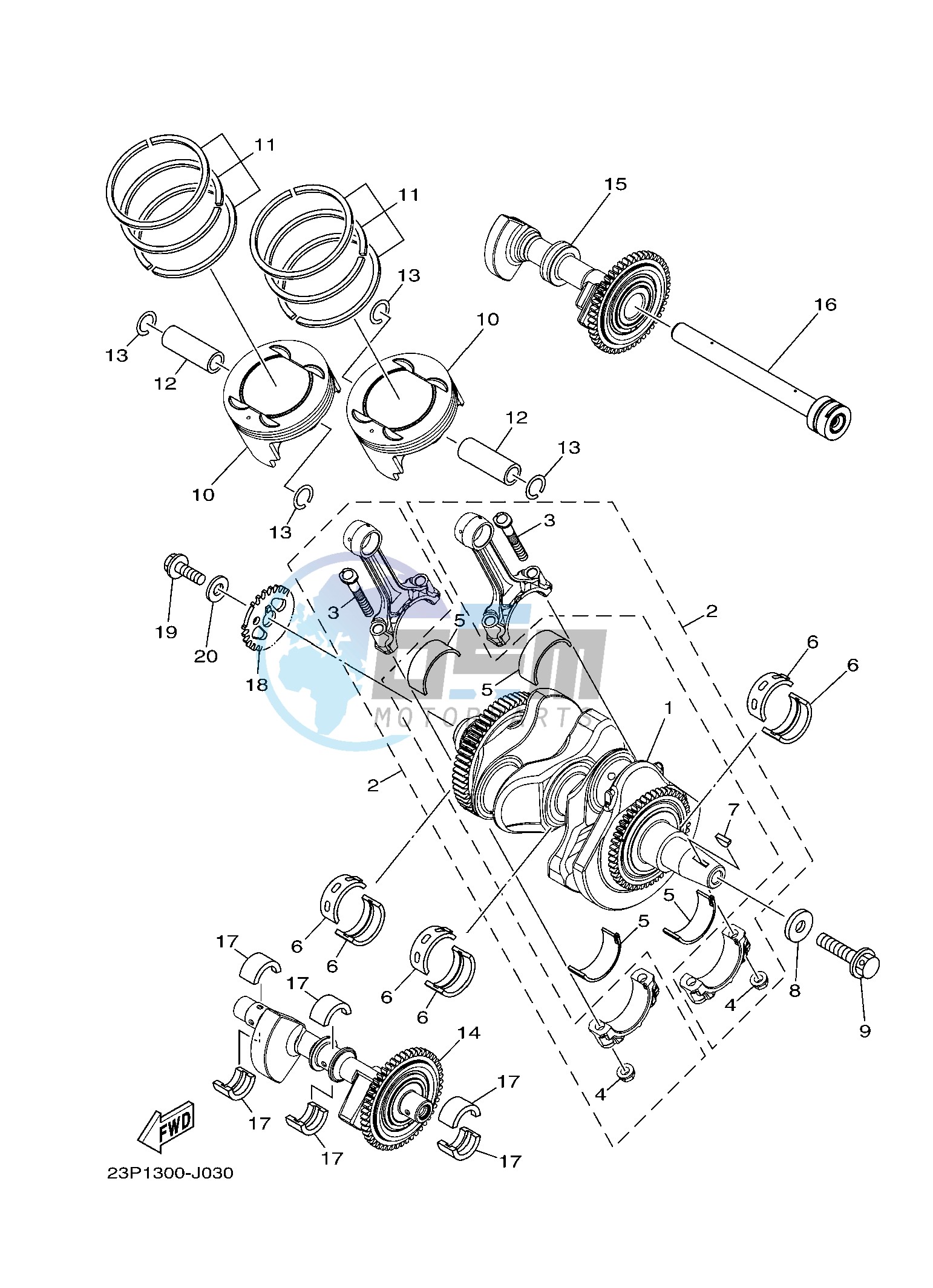 CRANKSHAFT & PISTON