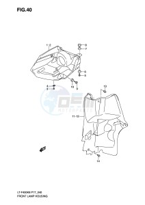 LT-F400 (P17) drawing FRONT LAMP HOUSING