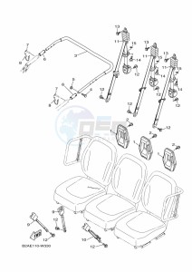 YXM700E YX70MPM (BHF1) drawing SEAT 2