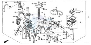 TRX500TM drawing CARBURETOR