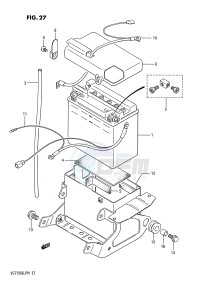 VS750GL (E1) INTRUDER drawing BATTERY (MODEL G H J K L M)