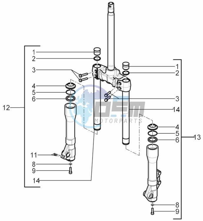 Fork components (Kayaba)