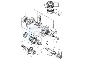 TT R 600 drawing CRANKSHAFT PISTON