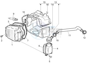 Fly 150 4t e3 drawing Cylinder head cover