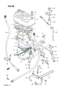 TS200R (E4) drawing SPEEDOMETER