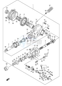 LT-F500F (P24) drawing FINAL BEVEL GEAR (REAR)(MODEL K4)