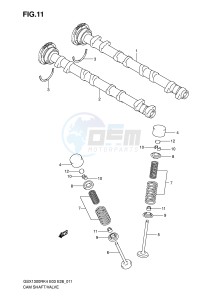 GSX1300R (E3-E28) Hayabusa drawing CAMSHAFT - VALVE