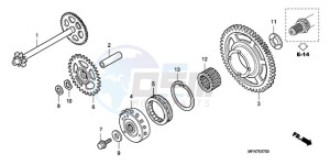 CB1000R9 UK - (E / MPH) drawing STARTING CLUTCH